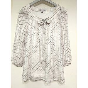 SOLD CB Established 1962 Gold with Black Polka Dots